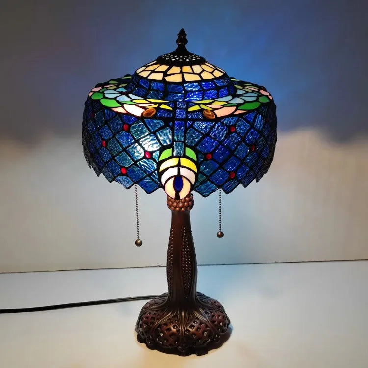 Blue Table Lamp 30cm