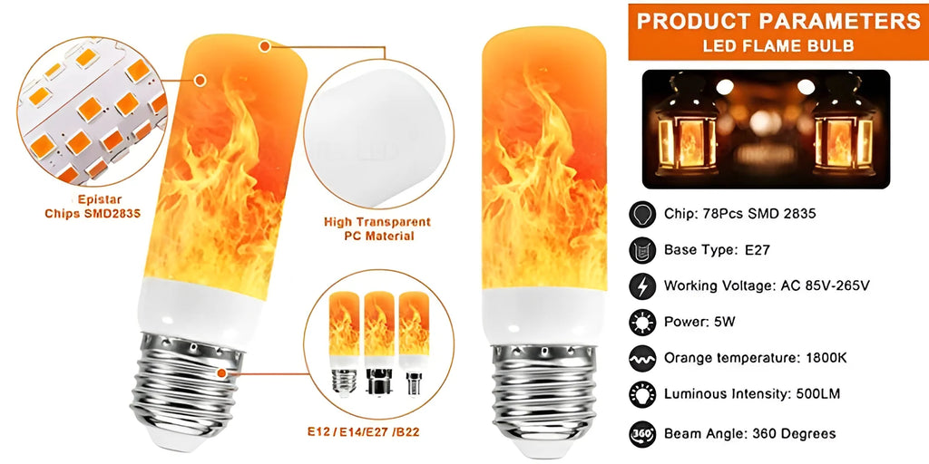 Flame Flickering Bulb