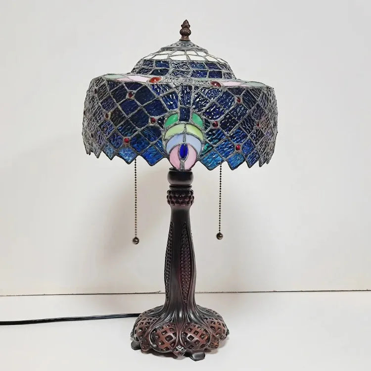 Blue Table Lamp 30cm