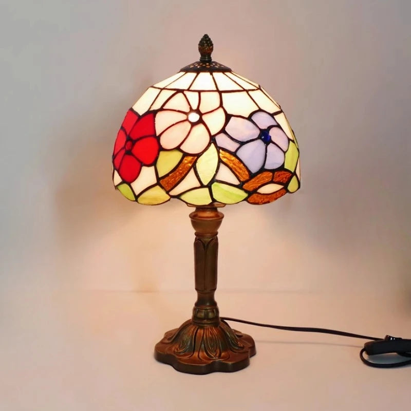 Floral Multicolor Table Lamp 20cm