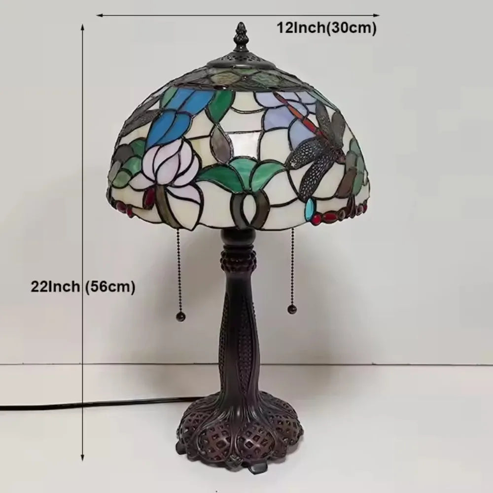 Floral Table Lamp 30cm