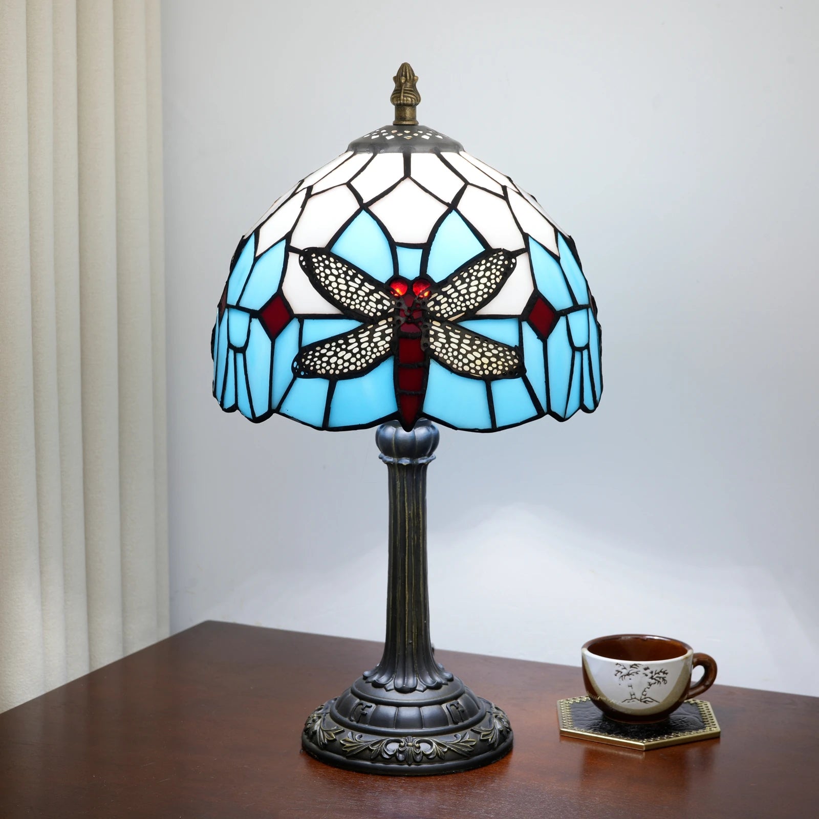 Blue Dragonfly Table Lamp 20cm