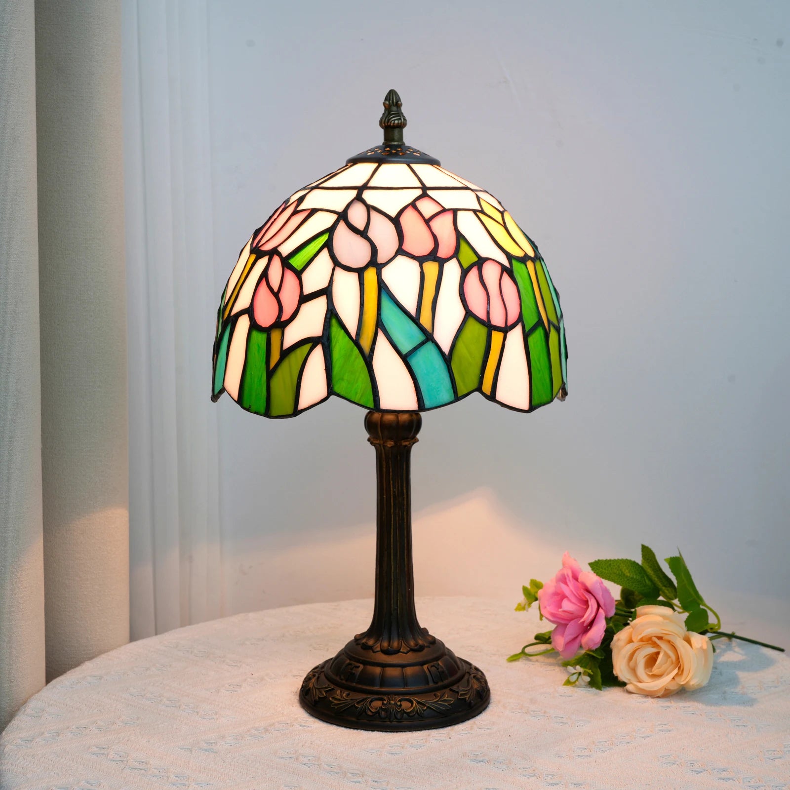 Multicolor Tulips Table Lamp 20cm