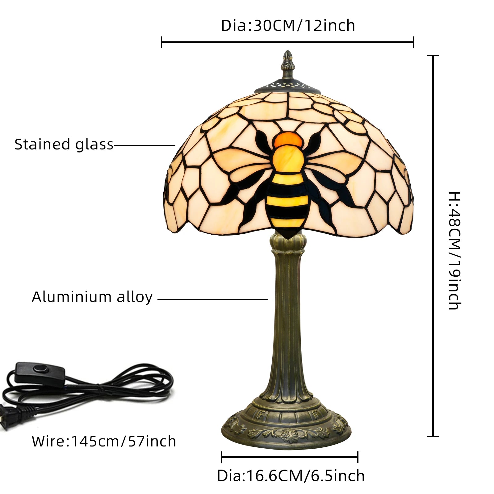 Bee Table Lamp 30cm