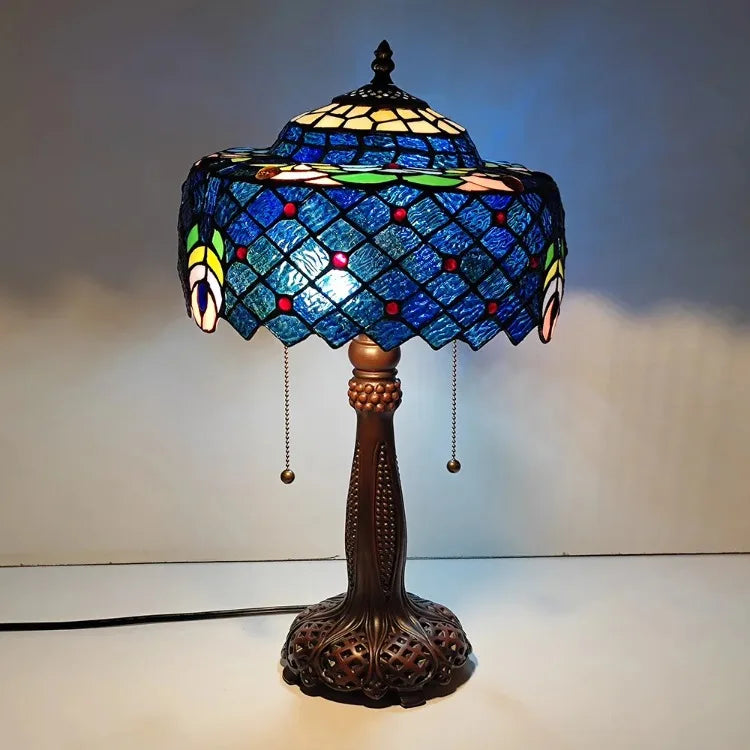 Blue Table Lamp 30cm