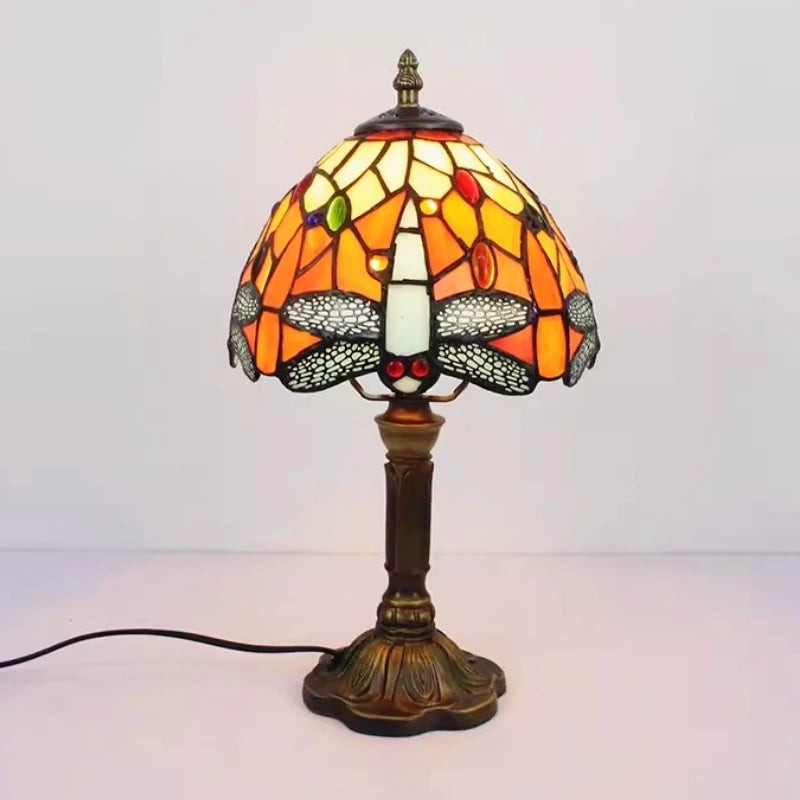 Orange Dragonfly Table Lamp 20cm