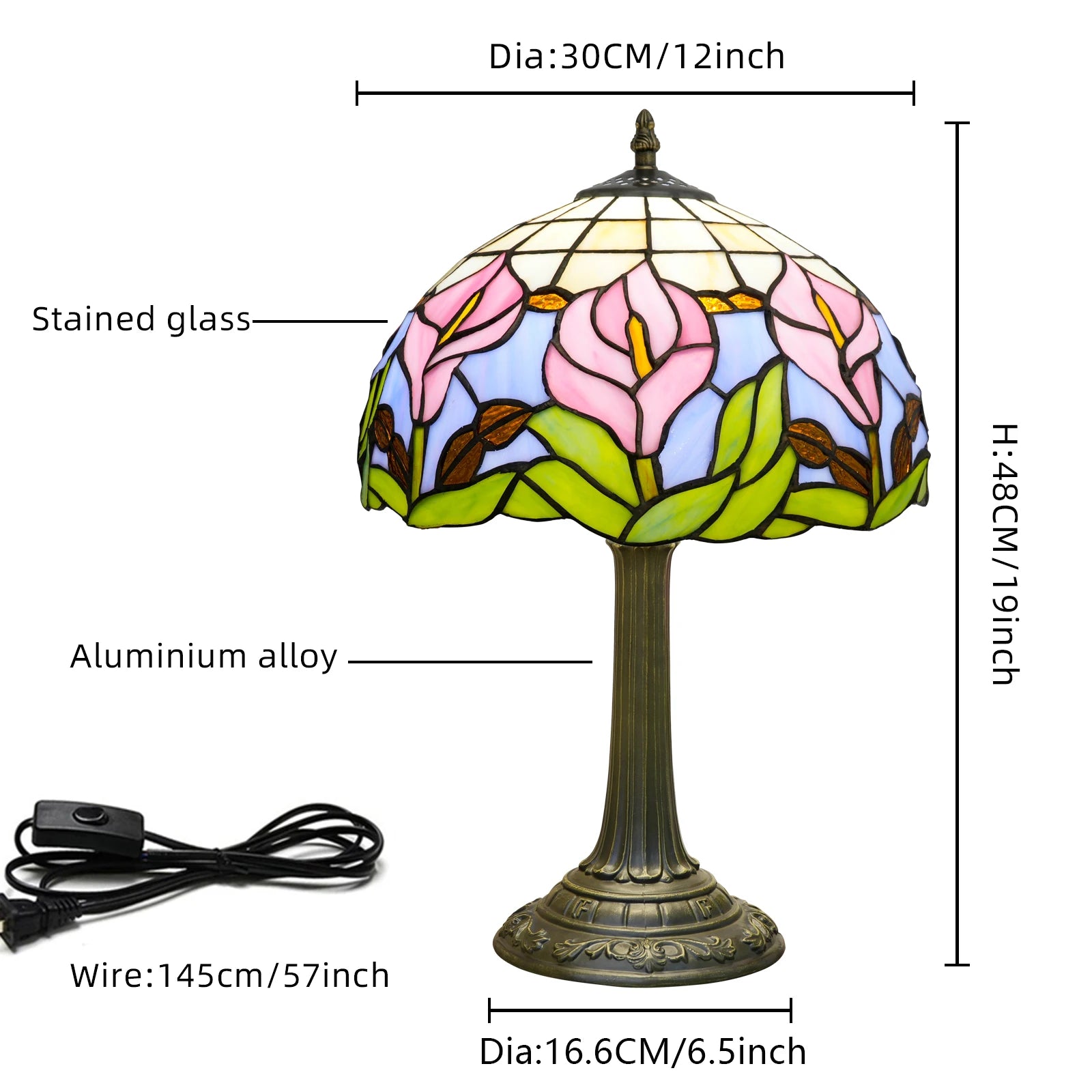 Calla Lily Table Lamp 30cm