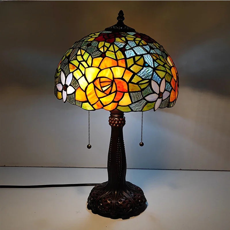 Floral Table Lamp 30cm