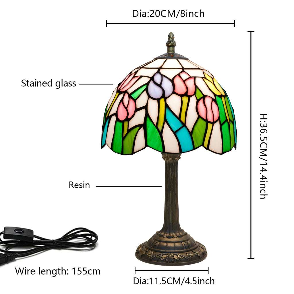 Multicolor Tulips Table Lamp 20cm