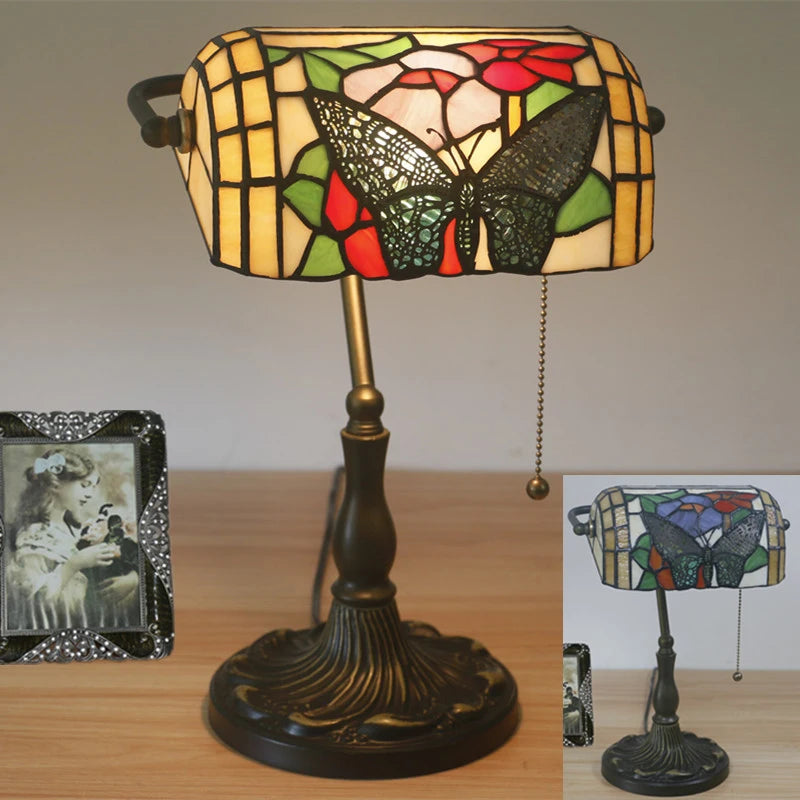 Butterfly Banker Table Lamp