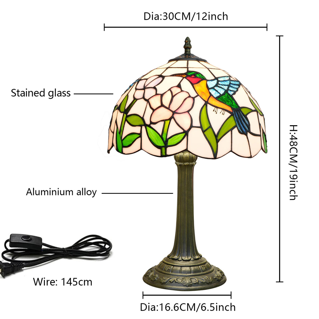 Hummingbird Table Lamp 30cm