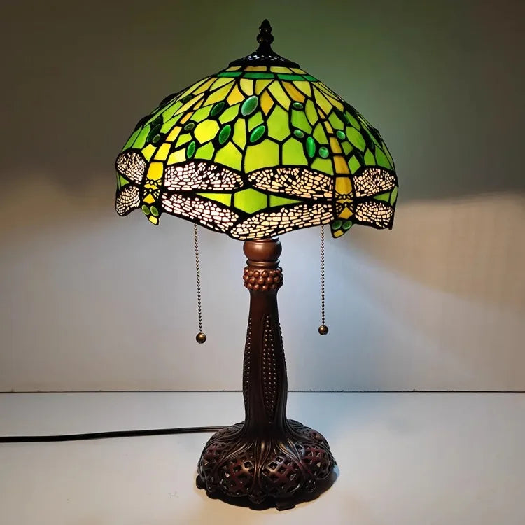 Green Dragonfly Lamp 30cm