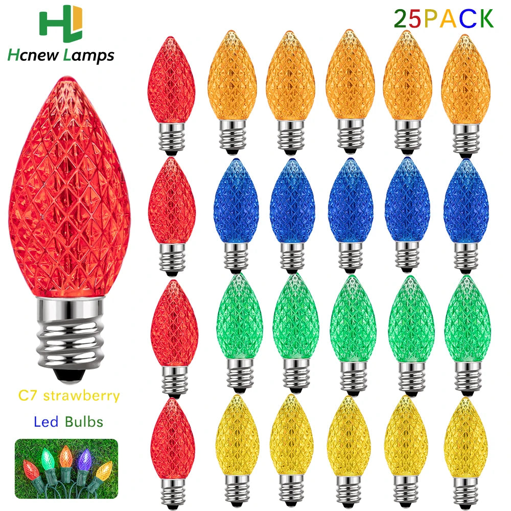Multicolour LED Bulbs (25pk)